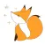 Cute Red Fox FoxMoji Sticker