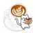 Food n Drink With Cat Sticker