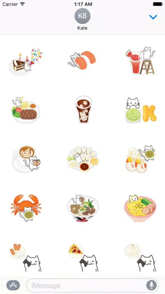 Скриншоты Food n Drink With Cat Sticker