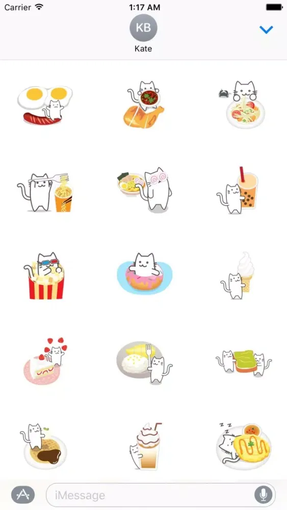 Скриншоты Food n Drink With Cat Sticker