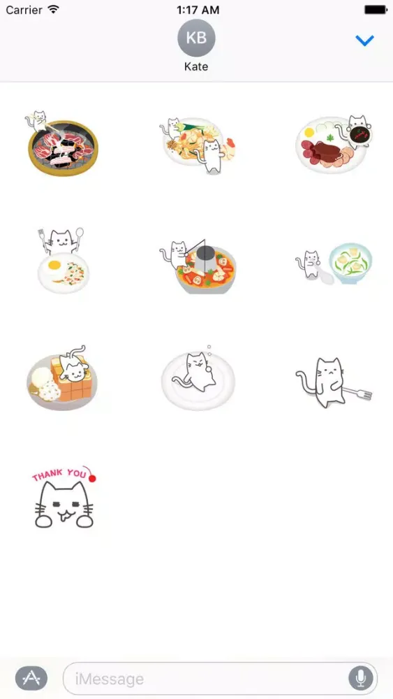 Скриншоты Food n Drink With Cat Sticker