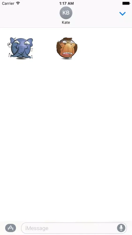 Tangkapan skrin Funny and Crazy Emoji Sticker