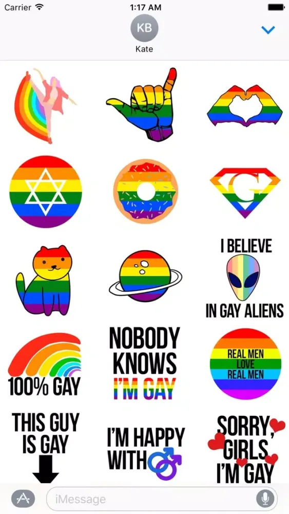 Funny LGBT Pride Sticker應用截圖
