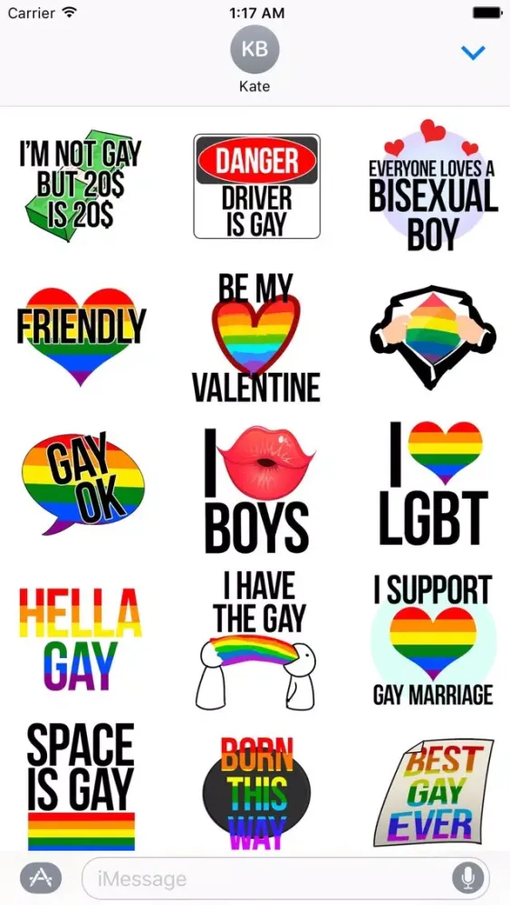 Funny LGBT Pride Sticker應用截圖