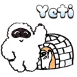 Funny Yeti YetiMoji Sticker Funny Yeti YetiMoji Sticker