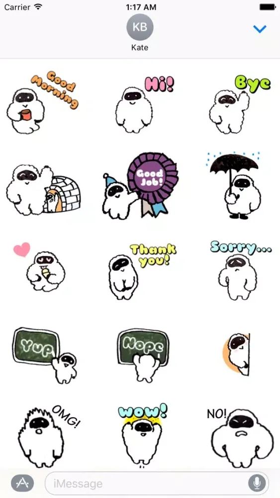 Funny Yeti YetiMoji Sticker سکرین شاٹس