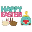 Happy Easter Colorful Sticker