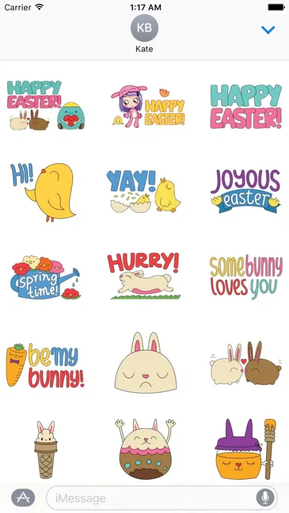 Скриншоты Happy Easter Colorful Sticker