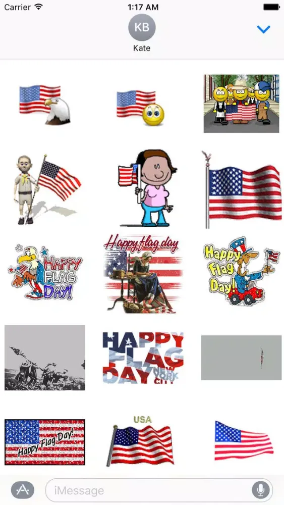 Happy Flag Day Sticker Screenshots