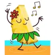 Hello Summer Pineapple Sticker Hello Summer Pineapple Sticker