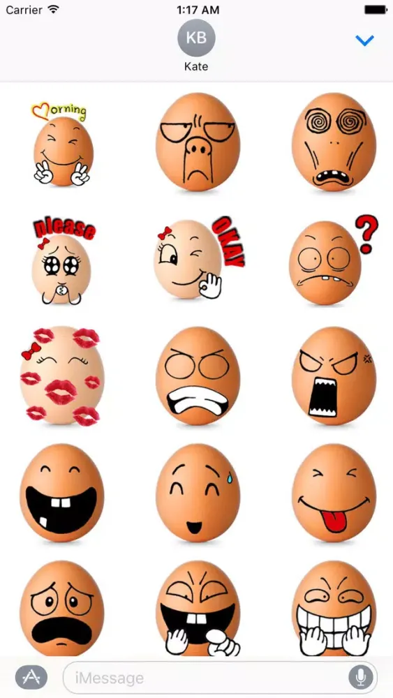 Captures d'écran de Love Of Eggs Eggmoji Sticker