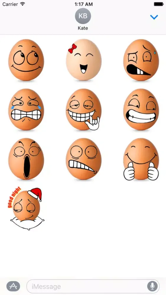 Captures d'écran de Love Of Eggs Eggmoji Sticker