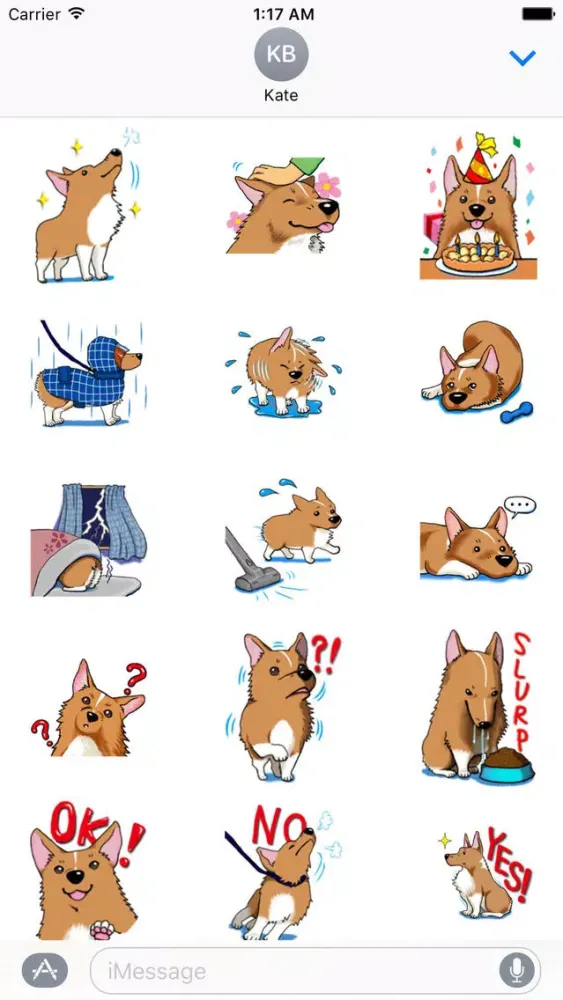Скриншоты Lovely Welsh Corgi Dog Sticker
