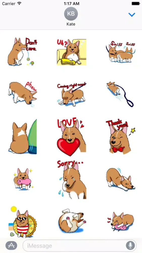 Скриншоты Lovely Welsh Corgi Dog Sticker