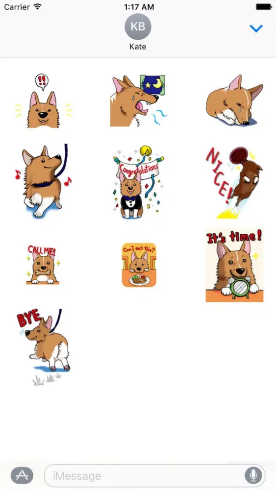 Скриншоты Lovely Welsh Corgi Dog Sticker