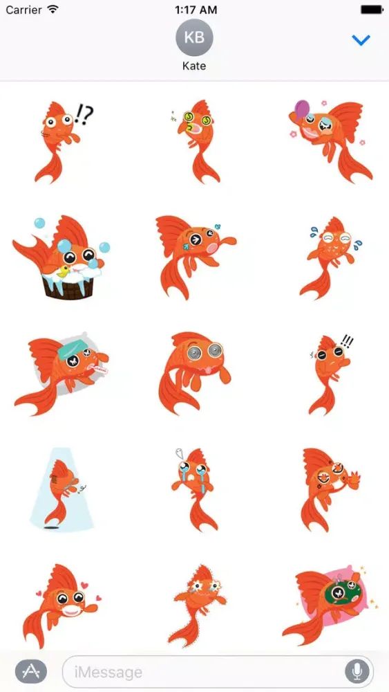 Captures d'écran de Lucky Goldfish Sticker