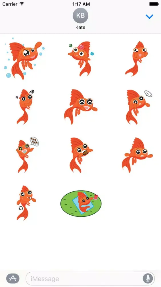 Captures d'écran de Lucky Goldfish Sticker