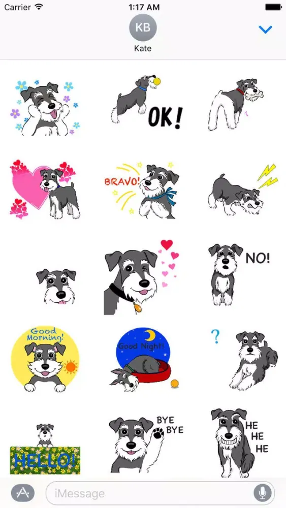 Скриншоты Miniature Schnauzer Sticker