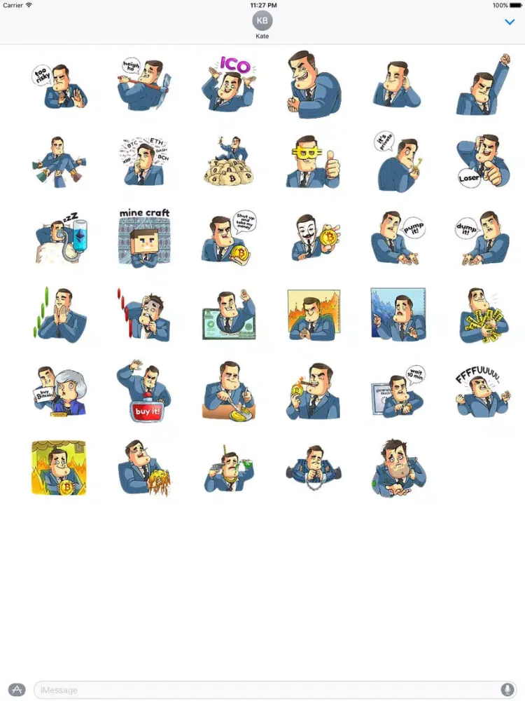 صور Mr. Trader CoinMoji Sticker iPad 