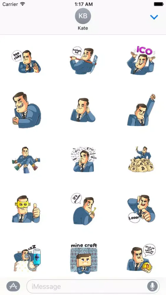 صور Mr. Trader CoinMoji Sticker