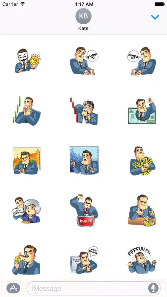 صور Mr. Trader CoinMoji Sticker