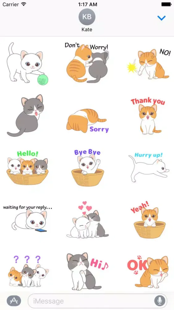 Скриншоты So Cute Kitty Animated Sticker