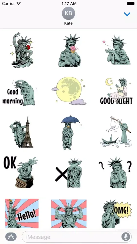 Statue Of Liberty Sticker スクリーンショット