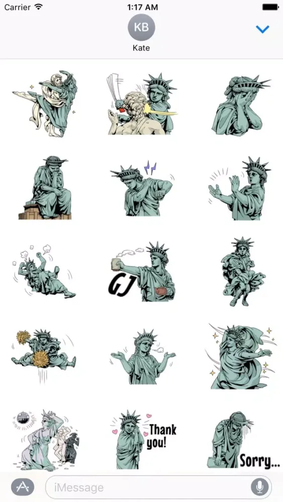 Statue Of Liberty Sticker スクリーンショット