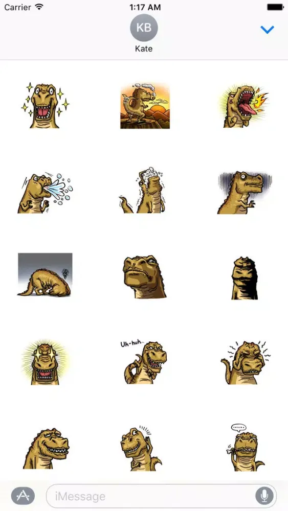 T-Rex a Cute Dinosaur Sticker Screenshots