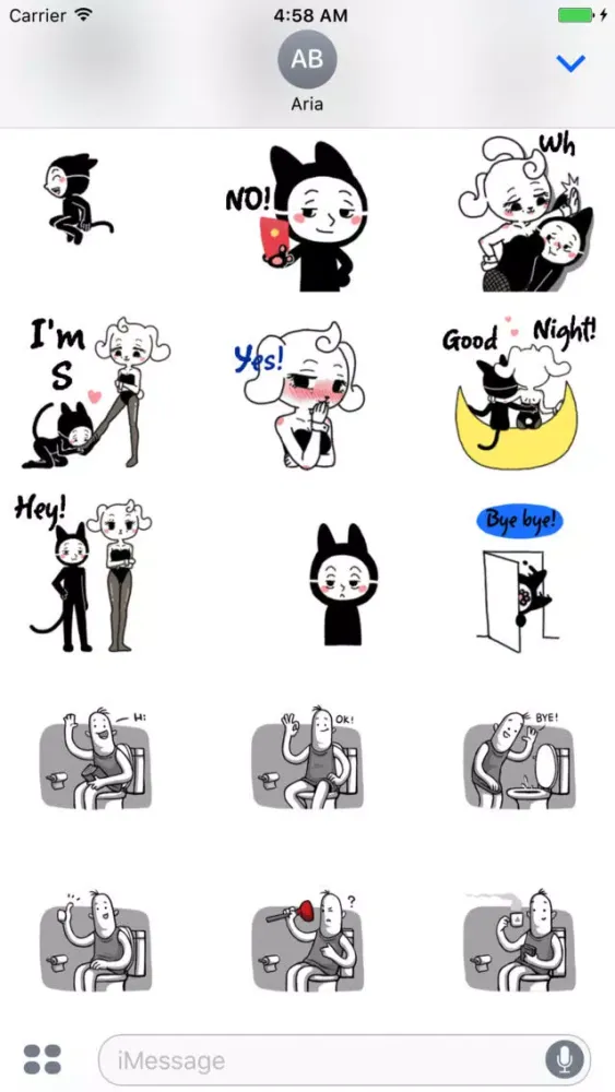 Love of Funny Couple Sticker Ekran Görüntüleri