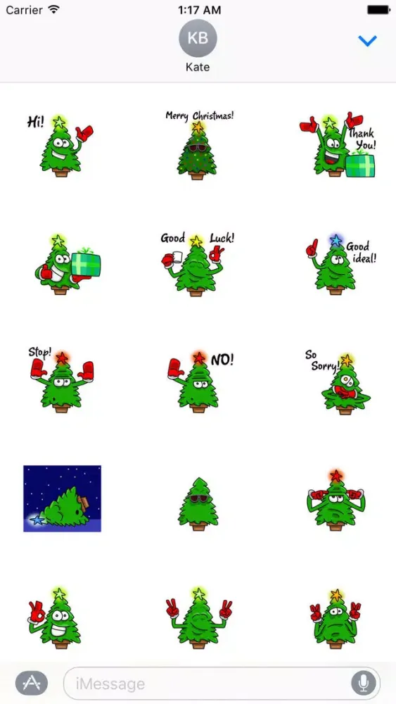 Twinkle Christmas Tree Sticker Screenshots