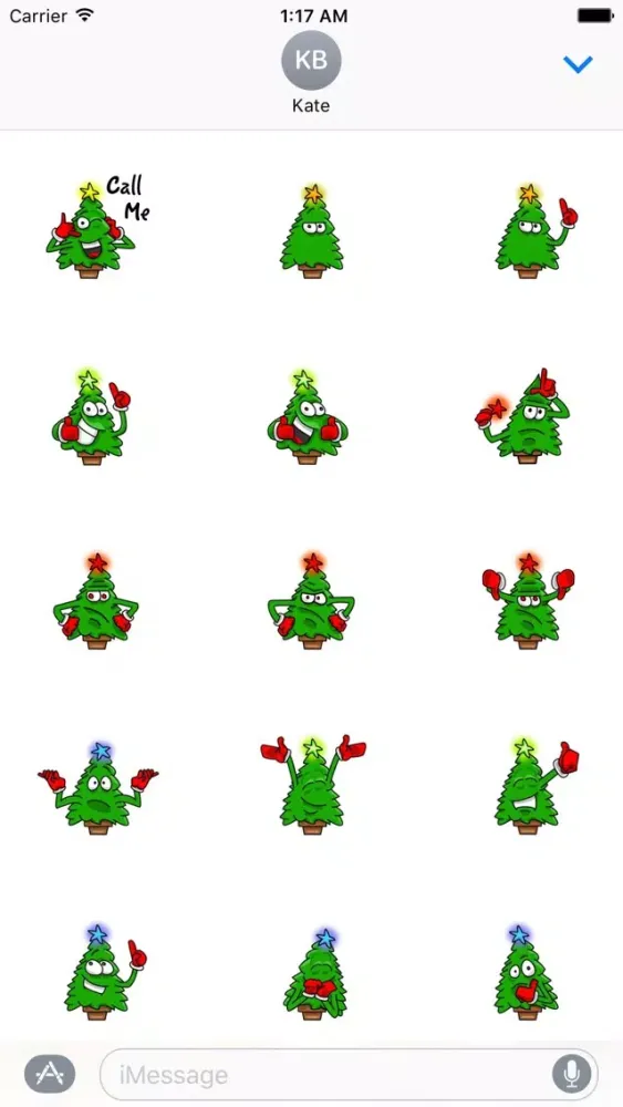 Twinkle Christmas Tree Sticker Screenshots