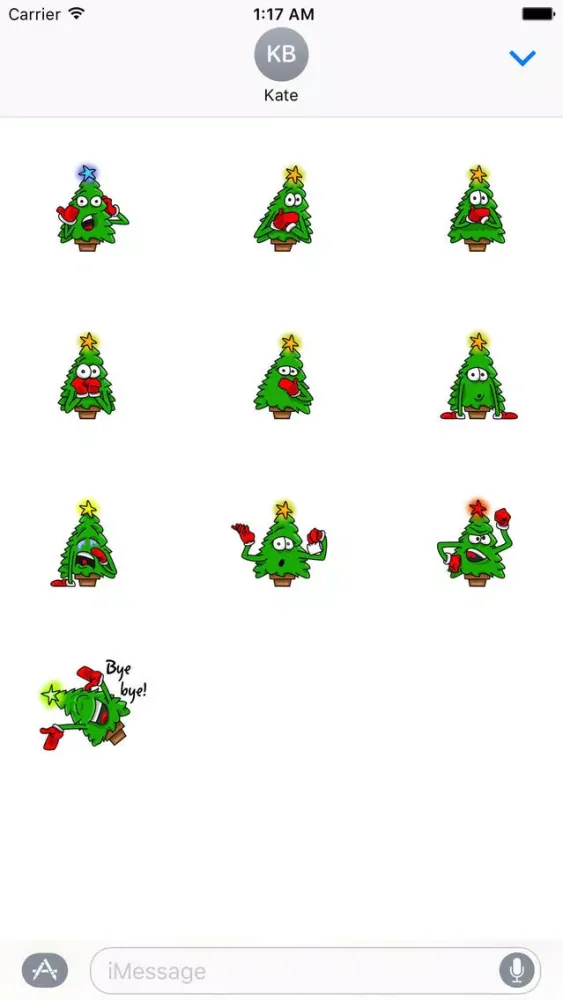 Twinkle Christmas Tree Sticker Screenshots