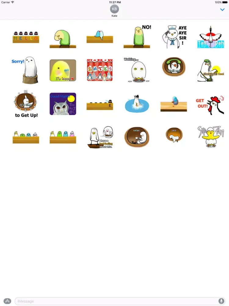 We Are Lovely Birds Sticker iPad  Screenshots
