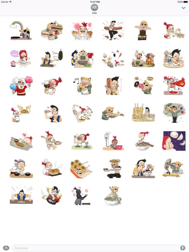 We Love Food and Drink Sticker iPad  スクリーンショット