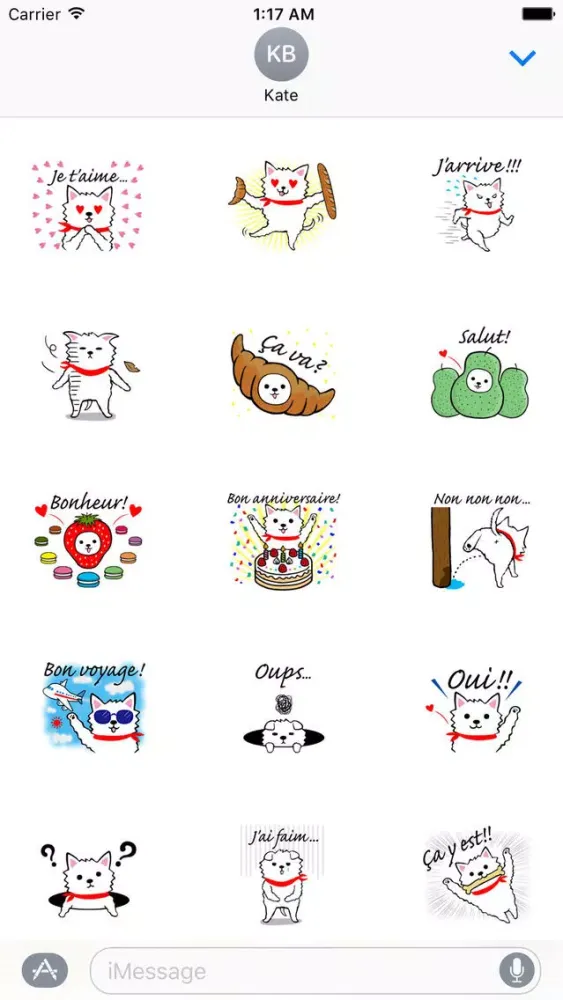 Ảnh chụp màn hình của Westie Dog in Paris Sticker