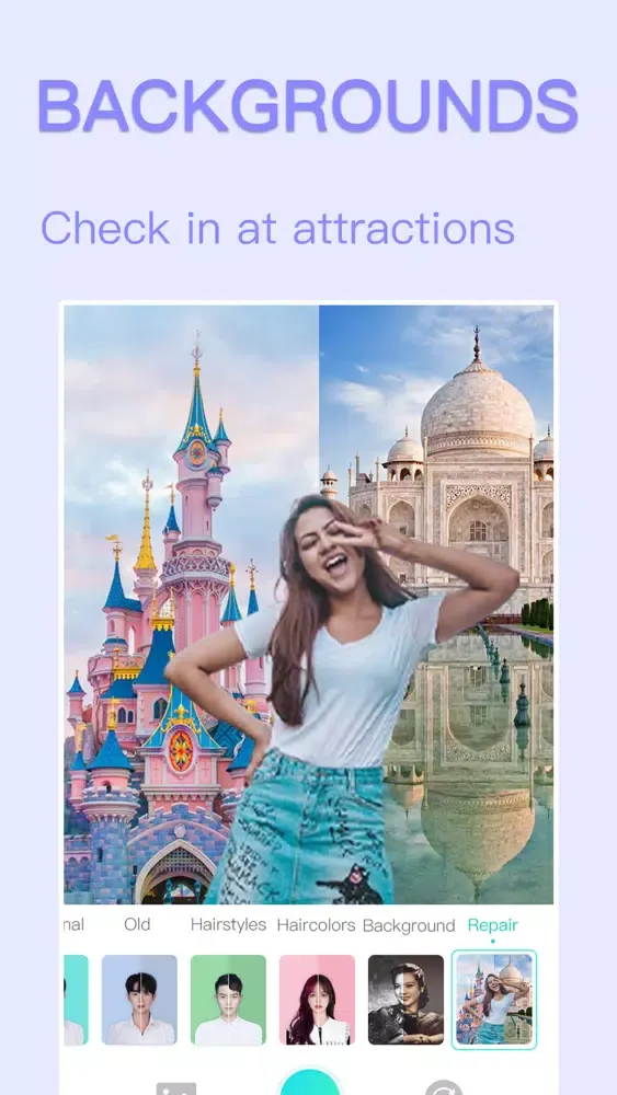 时光相机-老照片修复变妆P图app Ekran Görüntüleri