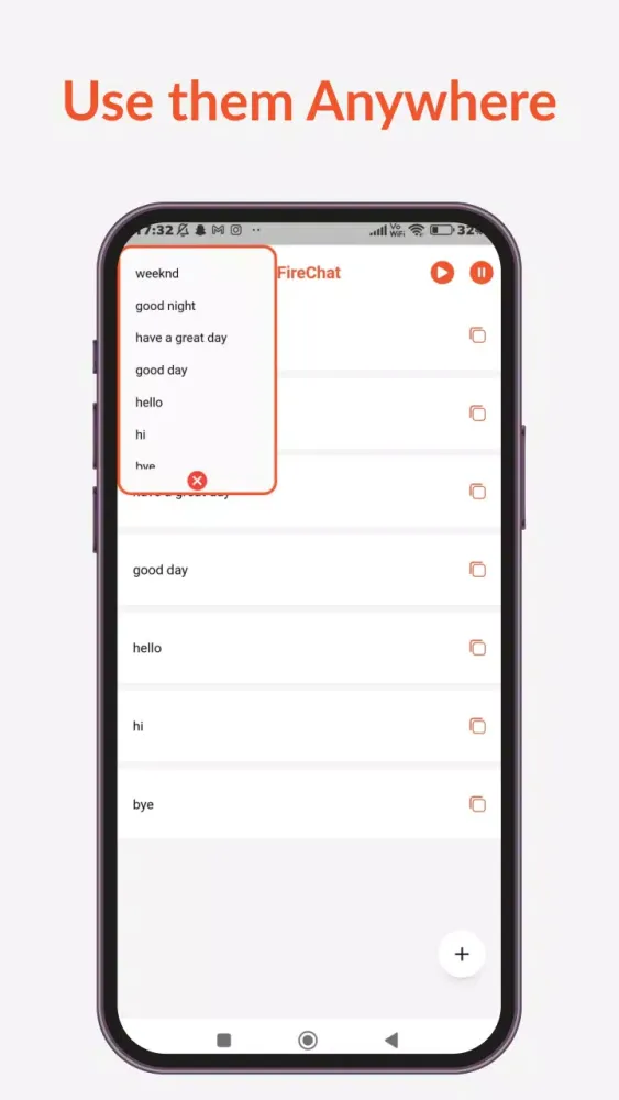 Fire Chat Screenshots
