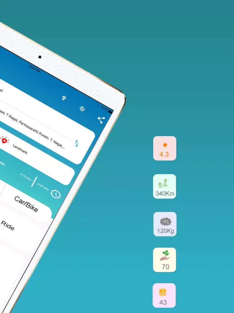 Hapi Rides-Your Ride Share App iPad  سکرین شاٹس