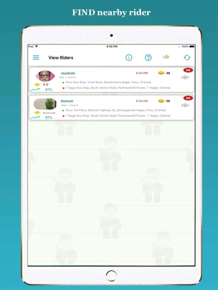 Hapi Rides-Your Ride Share App iPad  سکرین شاٹس