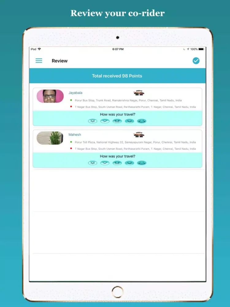 Hapi Rides-Your Ride Share App iPad  سکرین شاٹس