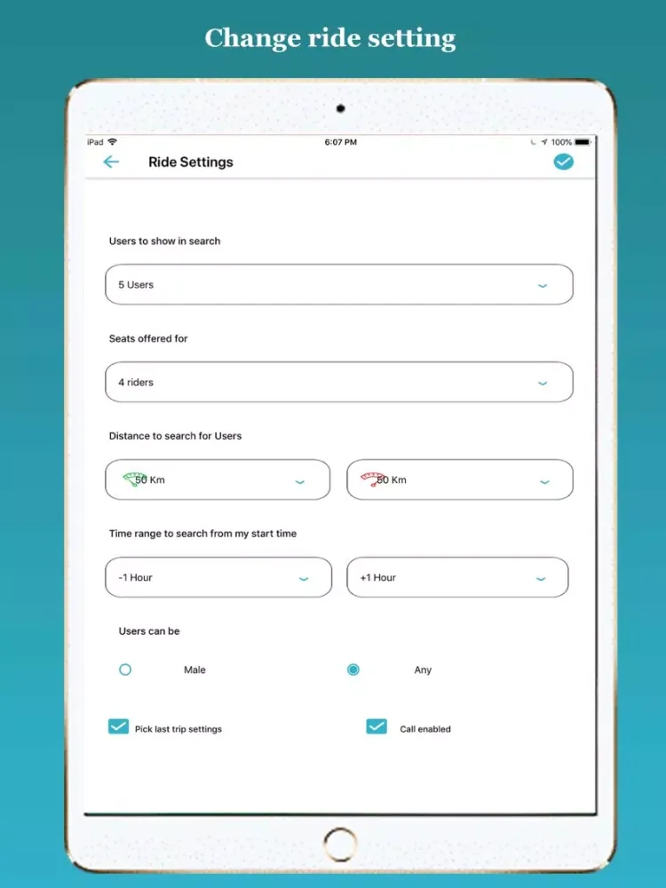 Hapi Rides-Your Ride Share App iPad  سکرین شاٹس