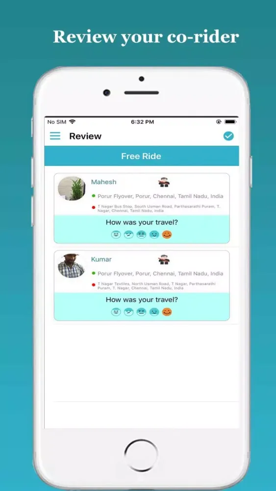 Hapi Rides-Your Ride Share App سکرین شاٹس