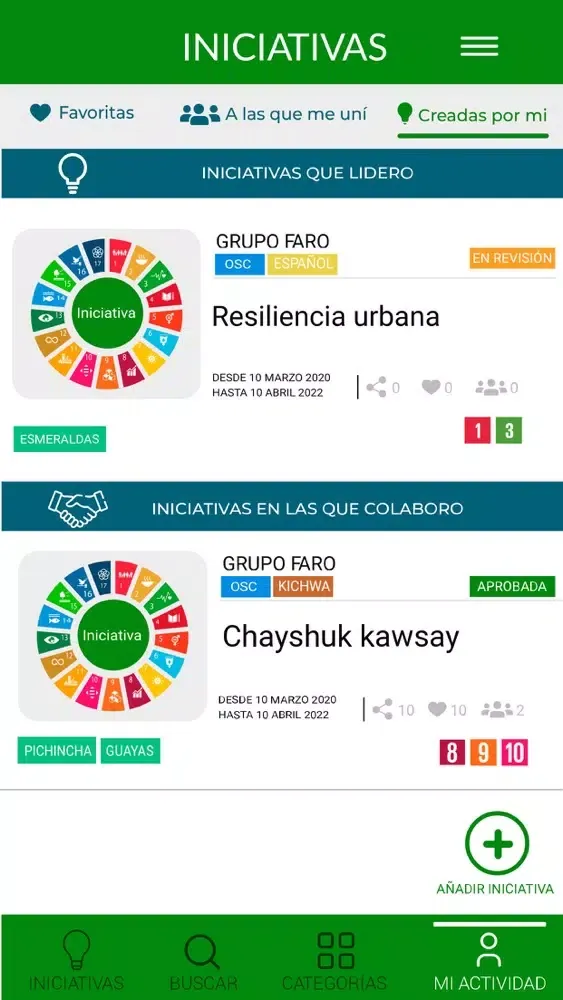 Ảnh chụp màn hình của Ruta ODS Ecuador