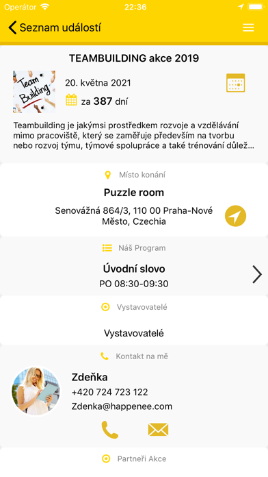 SWS Events Ekran Görüntüleri
