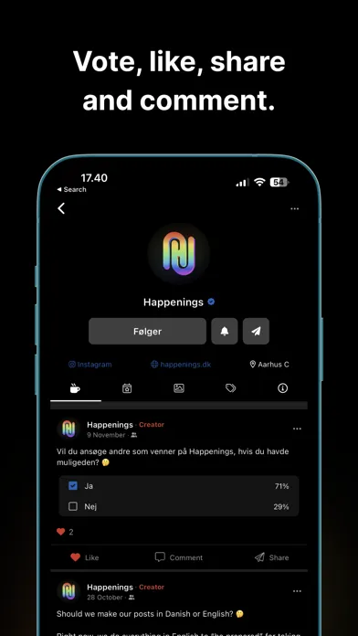 ภาพหน้าจอของ Happenings