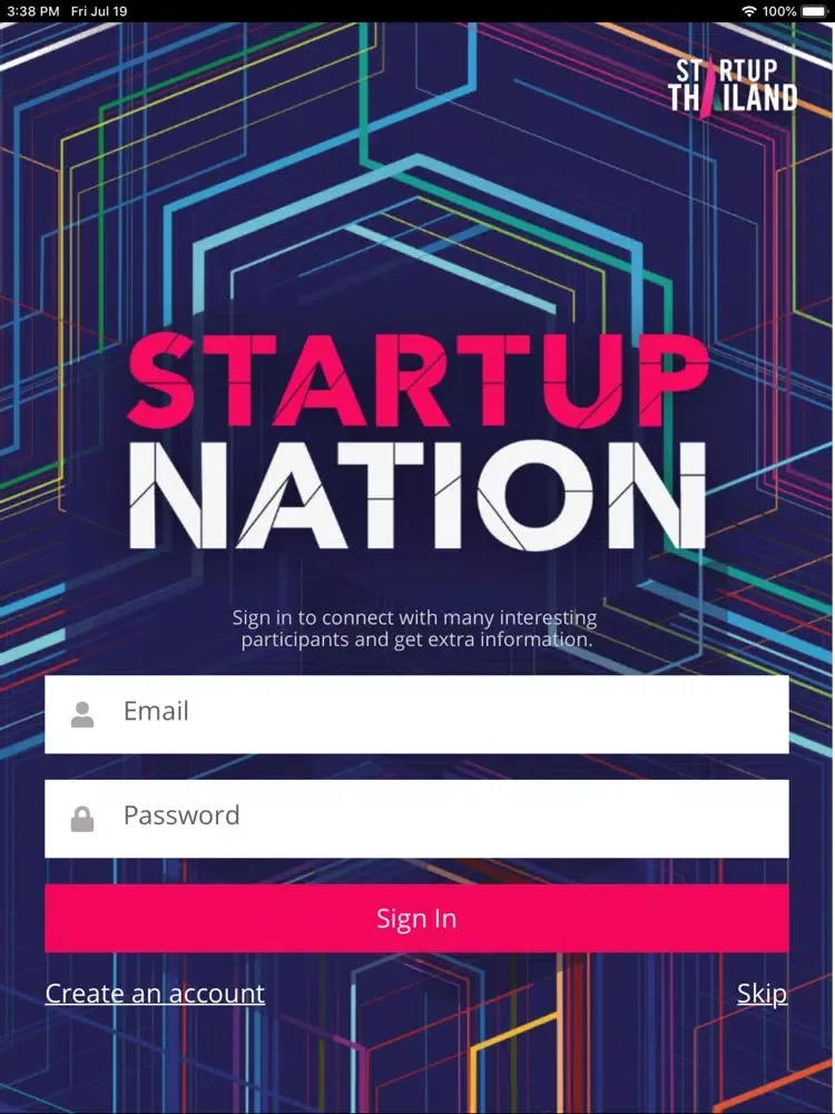 Startup Thailand 2019 iPad  سکرین شاٹس