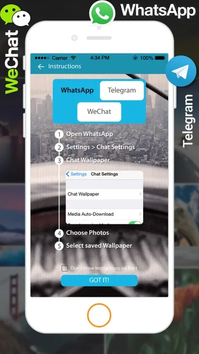 ChatArt Wallpapers for WeChat, WhatsApp & Telegram應用截圖