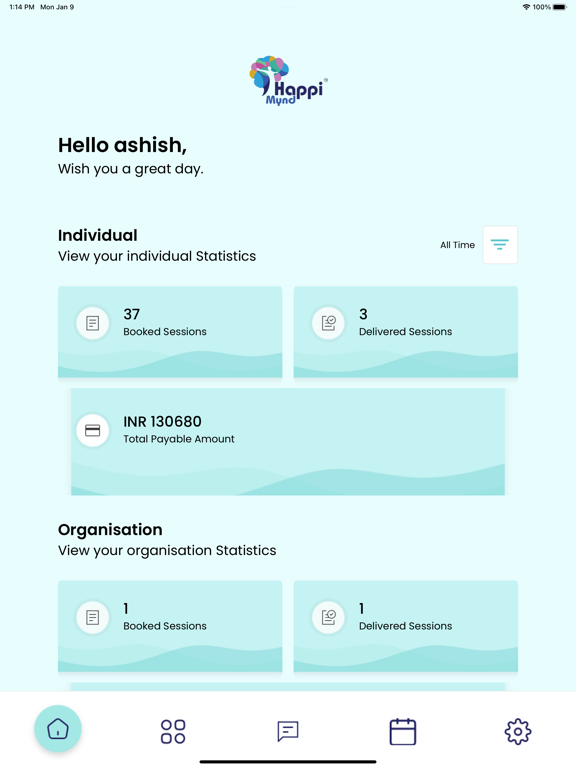 ภาพหน้าจอของ HappiMynd-Expert Management iPad 