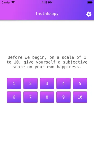 Zrzuty ekranu Instahappy The Happiness Test